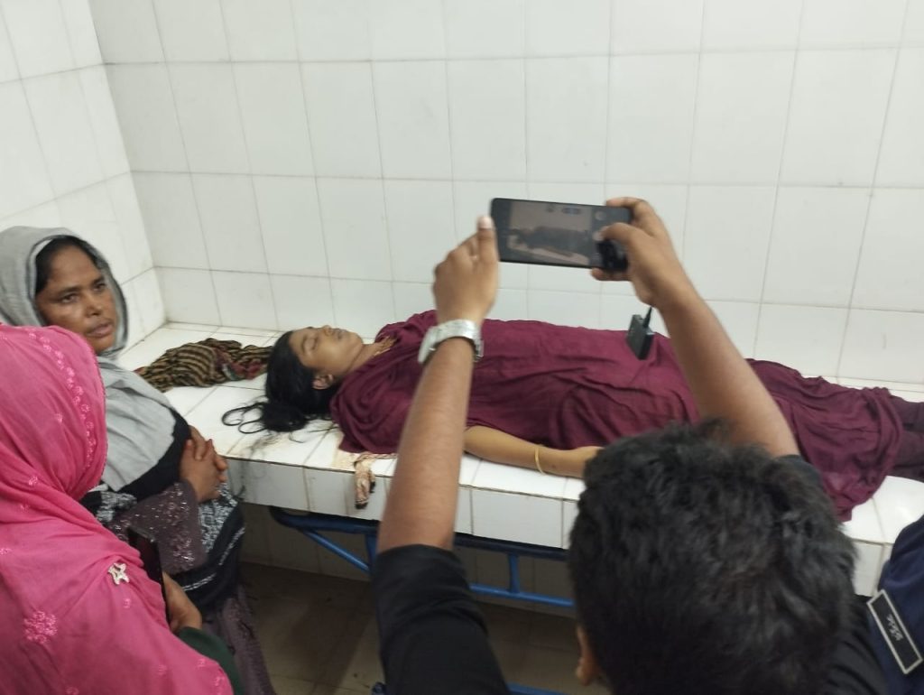 নিহত সুমাইয়া খাতুনের মরদেহ